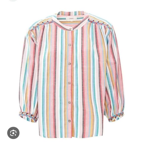 Xirena Charley Blouse, Pink $226 M - Picture 1 of 12
